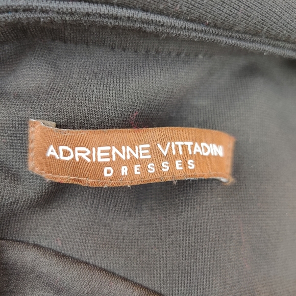 Adrienne Vittadini Black Dress Sz M - Picture 7 of 8